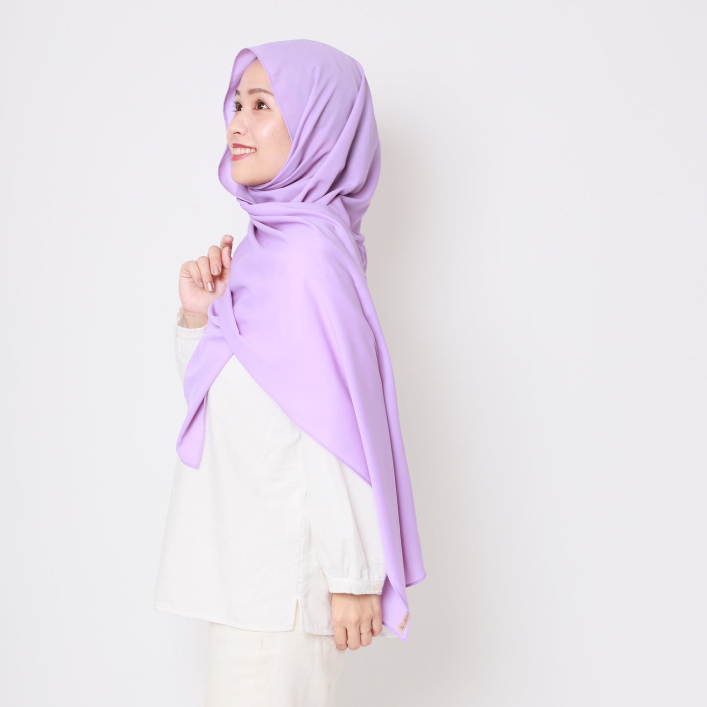 Sakura Crepe Wakamurasaki Shawl (Lilac)