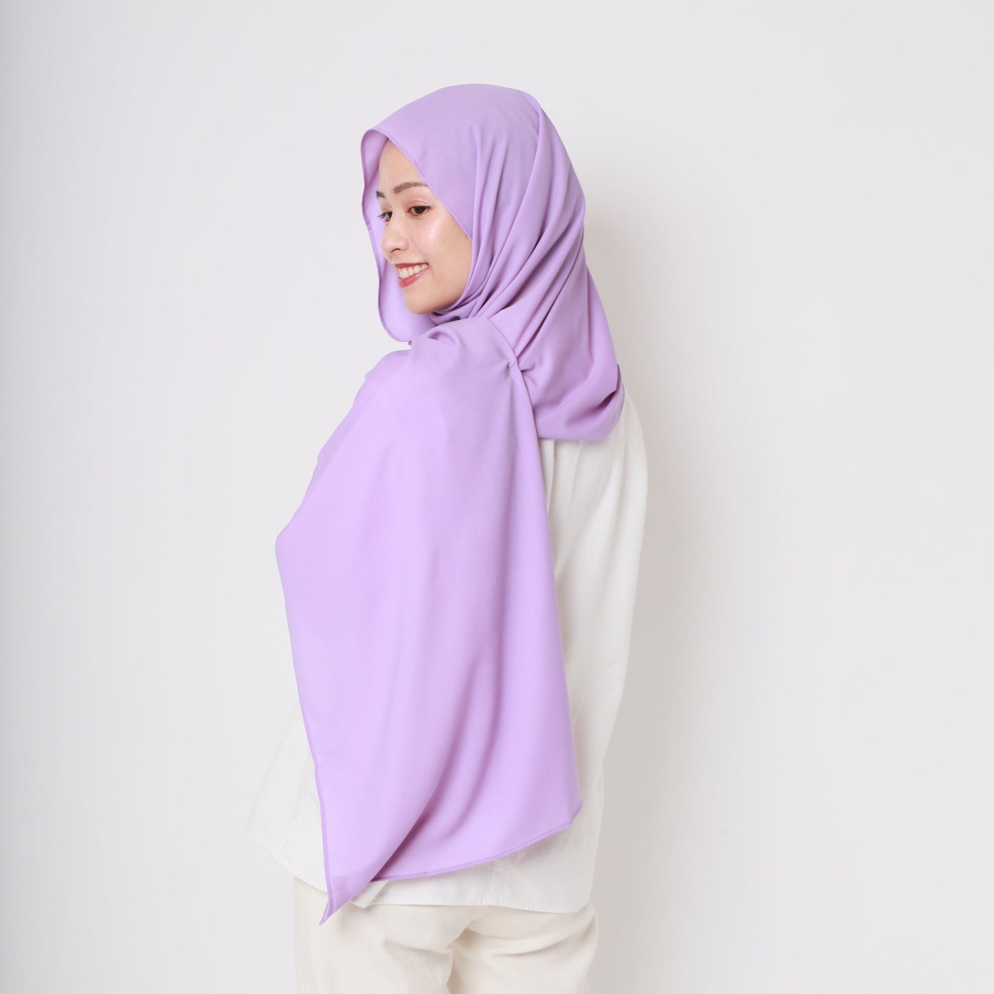 Sakura Crepe Wakamurasaki Shawl (Lilac)