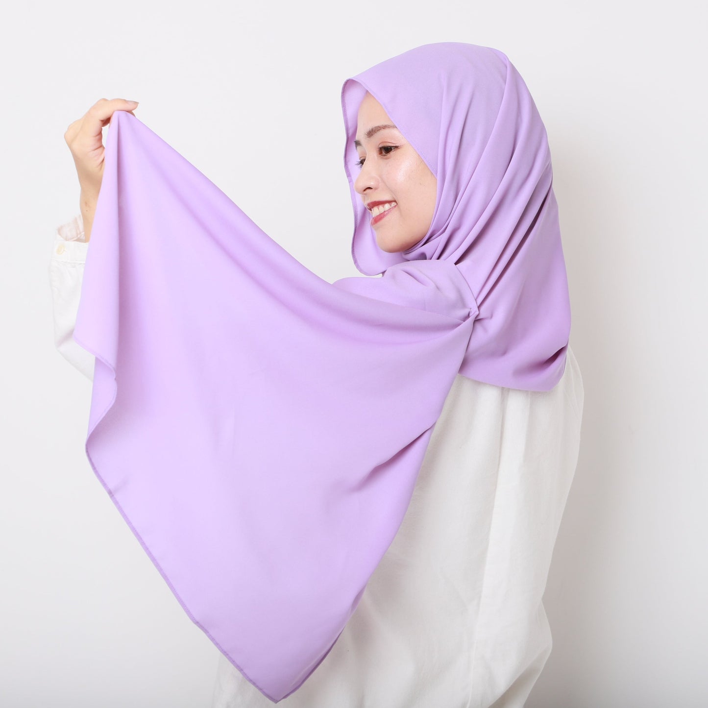 Sakura Crepe Wakamurasaki Shawl (Lilac)