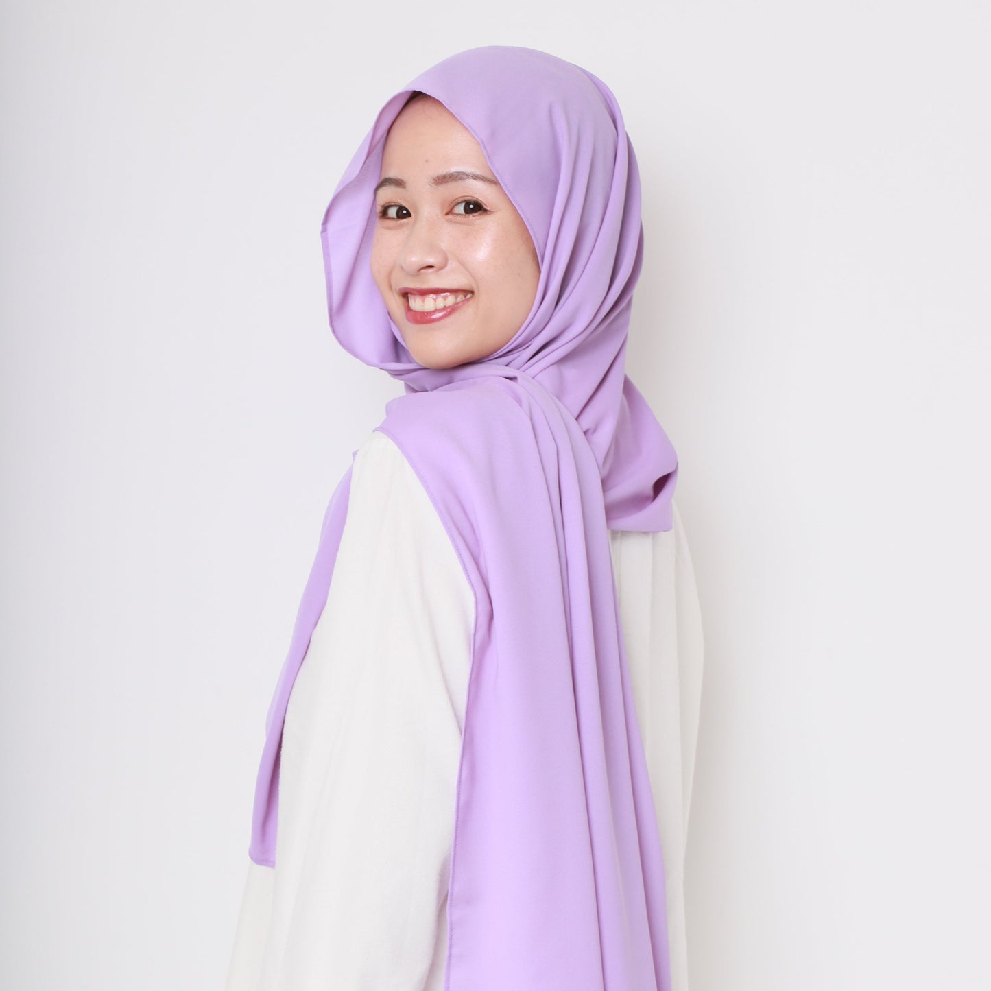 Sakura Crepe Wakamurasaki Shawl (Lilac)