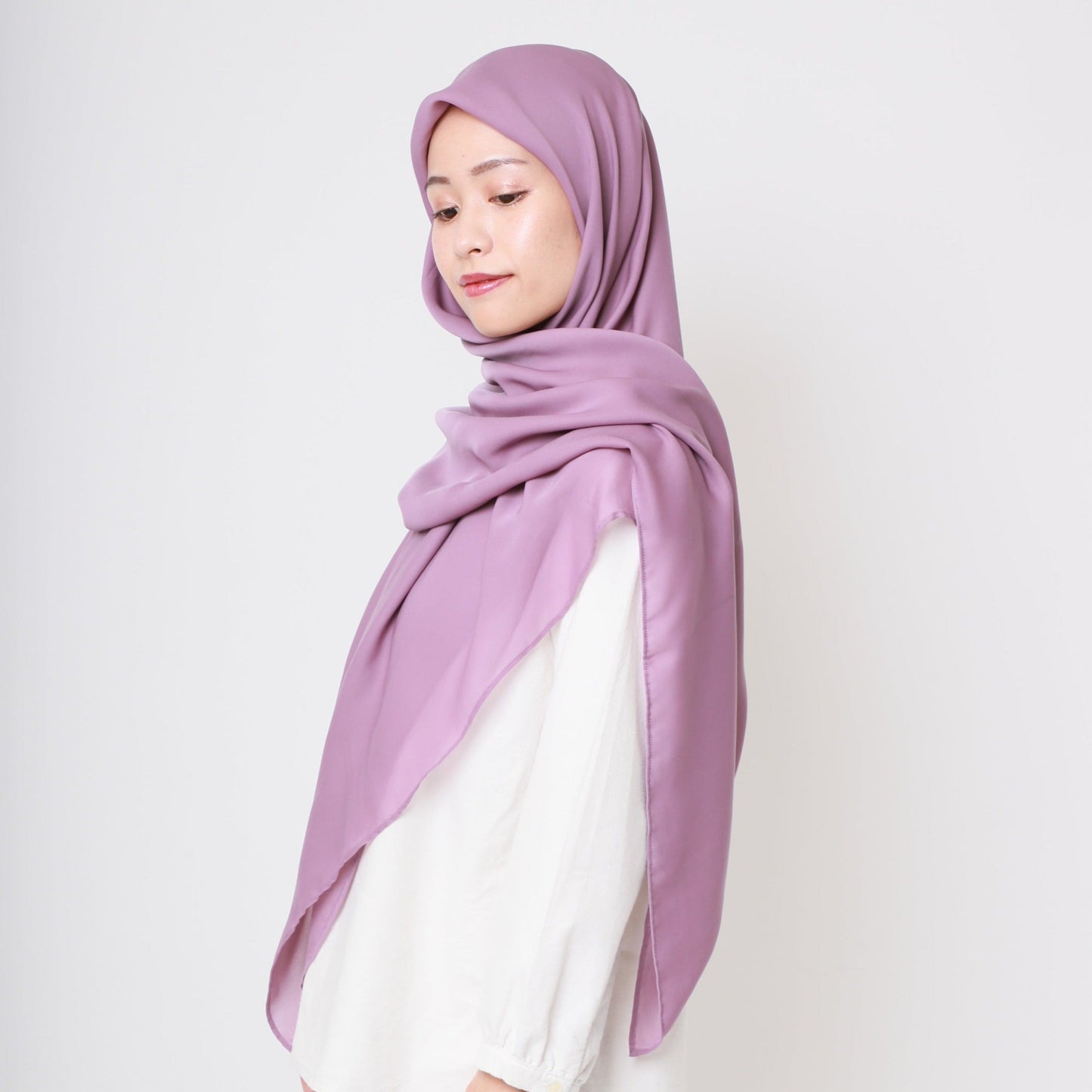 Sakura Crepe Sakuranezu Shawl (Pink Beige)