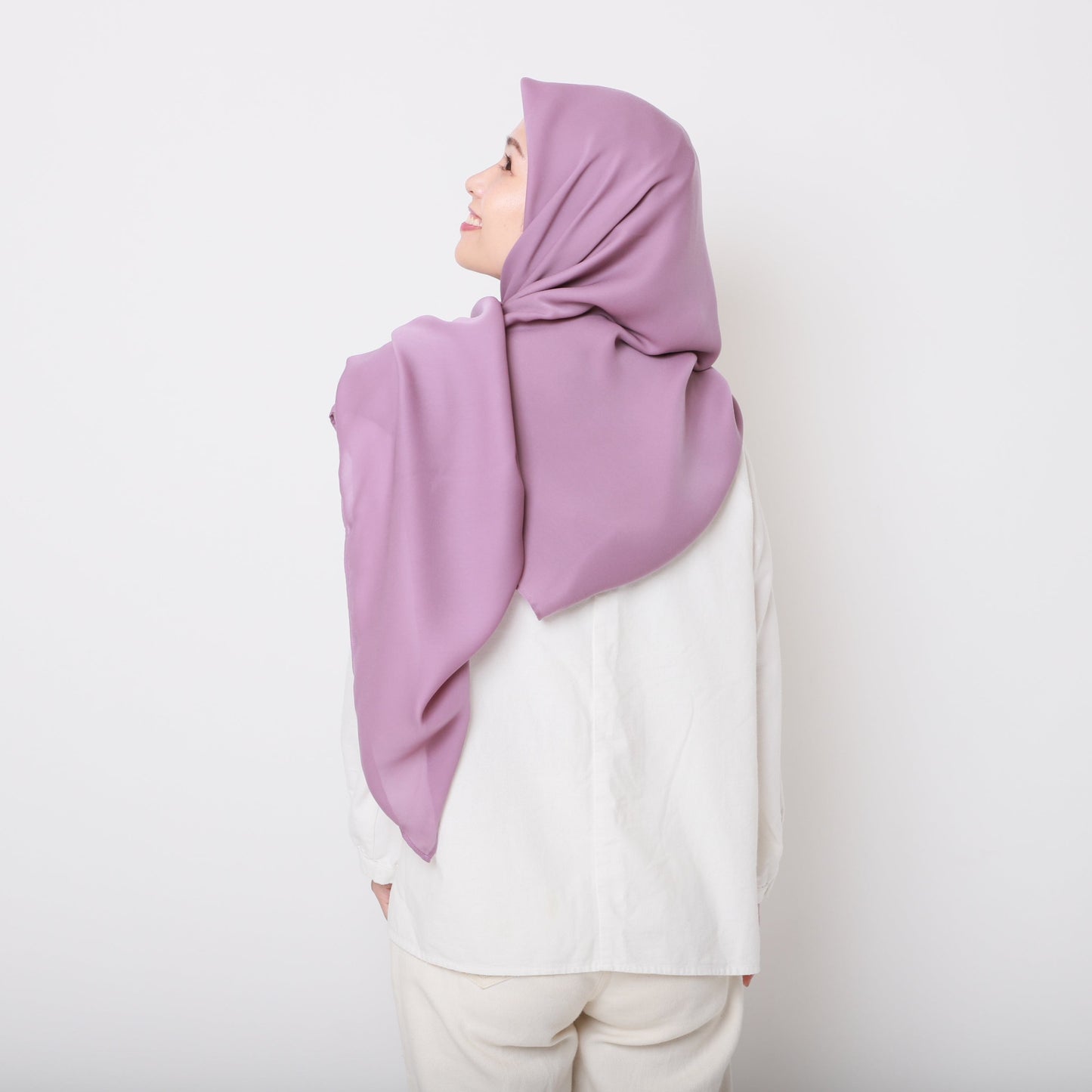 Sakura Crepe Sakuranezu Shawl (Pink Beige)