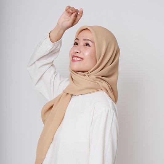 Sakura Crepe Suna Shawl (Beige)