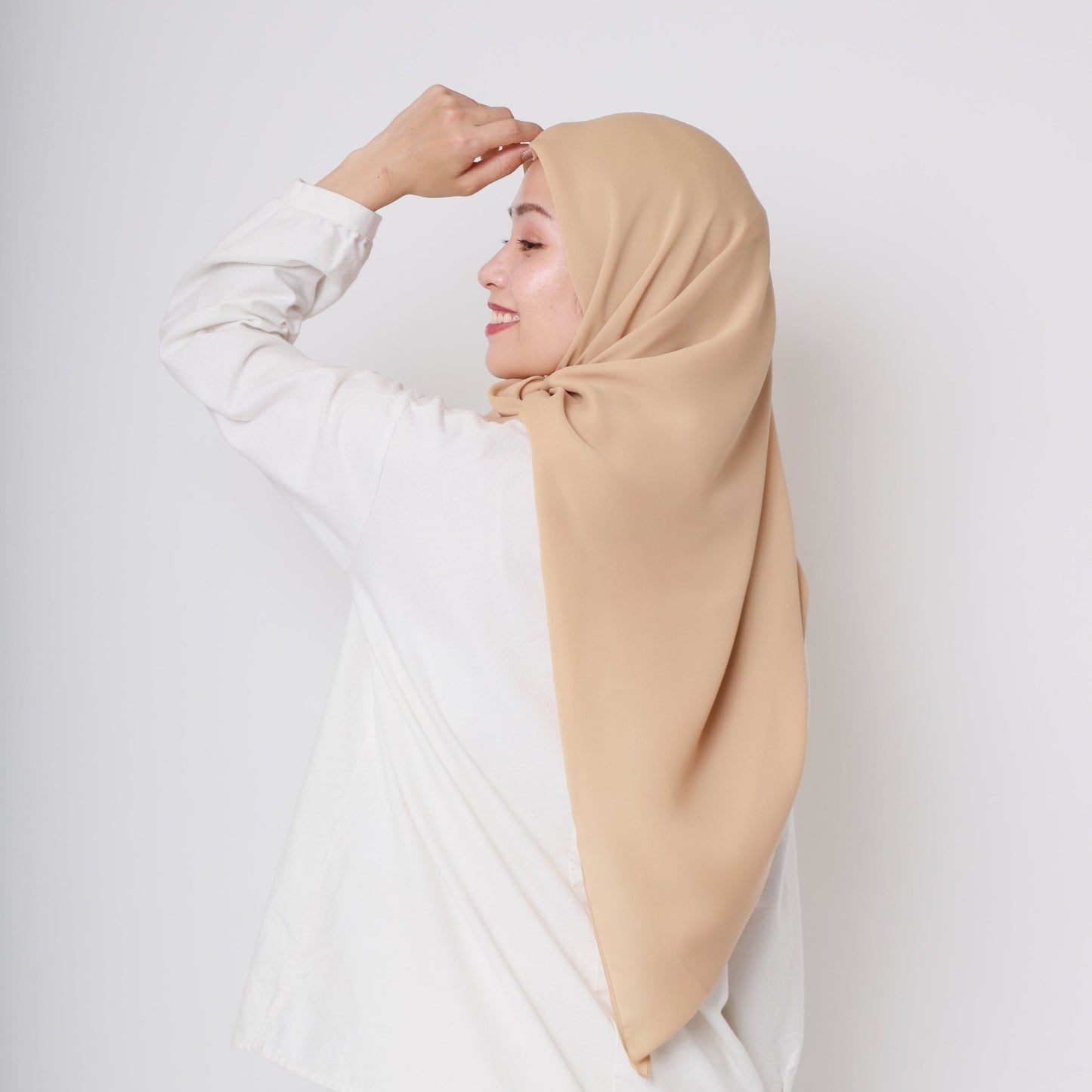 Sakura Crepe Suna Shawl (Beige)